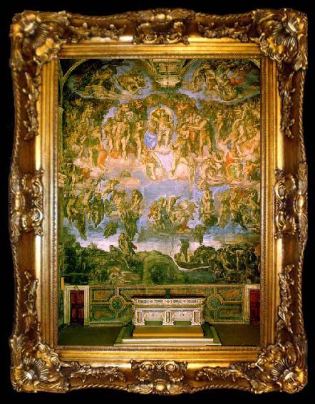 framed  Michelangelo Buonarroti Last Judgment, ta009-2